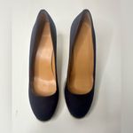 J.Crew  Shoes Womens 10 Seville Espadrille High Pump Blue Canvas‎ Wedge Casual Photo 1