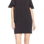 Chelsea28 🛍️ 'Peek-A-Boo' Cold Shoulder Black Shift Dress Size XL Photo 0