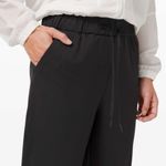 Lululemon Keep Moving Pant 7/8 High-Rise Drawstring Waist in Black W1632 Sz 4 Photo 2