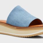 Clergerie Paris FastJ Denim Flatform Sandals, Size US 10.5 NEW $475 (Sold Out) Photo 0