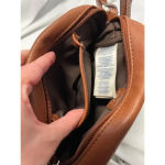 CHAPS Green and Brown Faux Leather Crossbody Bag Photo 4