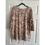 J JIll Womens Large Pink Luxe Supima A Line Tunic top Photo 3