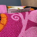 Spartina 449  make up bag zip up pink floral pouch inside some wear on bottom Photo 2