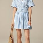 J.Crew  Elena mini shirt-dress in striped cotton poplin Photo 0