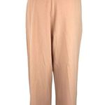 Pretty Little Thing Pink High Rise Wide Leg Cropped Ankle Career Dress Pants 10 Photo 2
