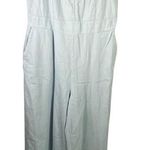 Baaevely Women's Jumpsuit Denim Blue Ruffle Strap Romper Size Large L New Photo 0