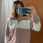 Pink Rose Cropped Quarter Zip  Photo 0