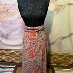 Orange Wrap Midi Skirt Resort Style Size XXL Photo 1