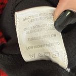 John Mark  Cowl Neck Trapeze Tunic Top S Black Red Button Detail Knit Long Sleeve Photo 5