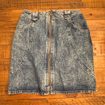 VINTAGE Acid Wash Denim Skirt‎ Blue Size undefined Photo 0