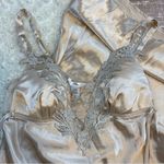 Flora Luxurious vintage Satin Lace maxi length size medium Chemise Photo 2