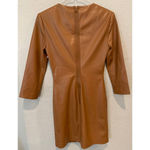 Alice + Olivia Inka Long Sleeve Faux Leather Body-Con Dress (2) Photo 7