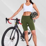 Nepest. Womens Padded Bike Shorts 4D Padding Cycling Shorts with Zipper Pocket Riding Bicycle Cycle Road Biking Underwear Photo 0