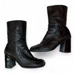 Harley Davidson Harley Davison Scorch Flame Motorcycle Boots Black Leather Block Heel Size 7 Photo 4