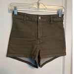 Divided H&M green high rise short shorts Photo 0