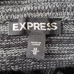 EXPRESS  Sweater Womens Dress Sz M Preppy Marled Fall Cozy Cowl Neck Hombre Gray Photo 8