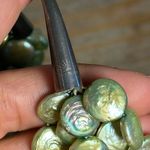 Vintage Green Coin Pearl Strand‎ Necklace Photo 3