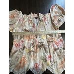 Boston Proper  Size Small Ipanema Orchids Print Linen Blend Tunic Top Tropical Photo 4