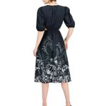 NEW INC INTERNATIONAL CONCEPTS Linna Garden Cutout Printed Dress Black Size L Photo 5