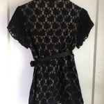 Fashion Bug Black Lace Fashion Blouse Size L Photo 2