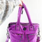 Lululemon Puffer Tote Crossbody Travel Bag Purple Photo 5