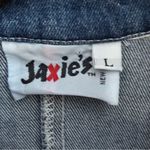 Vintage 1980s Jaxie’s Zip Up Lace Embellished Long Sleeve Jean Jumpsuit Sz L Blue Size L Photo 7