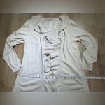 Carol Rose  Beige Ruffle Cardigan 🍁🥮🍂 Photo 5