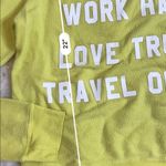 Wildfox  Nevada Mantra Jumper Acid Yellow Long sleeve Photo 4