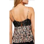 Free People Little Dreams Printed Lace Camisole Women’s Large Sleepwear Photo 1