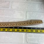 Carlisle  Belt Womens Small Beige Leopard Print Pony Hair Leather Trim Buckle S Photo 13