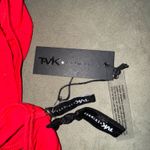 Tavik swimwear bikini top size M red with black mesh Size M Photo 4