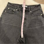 Princess Polly High Rise Distressed Denim Mom Jeans Size 4 Faded Black Photo 7