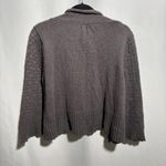 Fossil  Y2K Gray Cashmere Blend Open Sweater Cardigan Flare Sleeve Womens XL Boho Photo 1