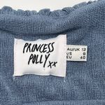 Princess Polly Haleema Long Sleeve Mini Dress Blue Size 8 Square Neck Photo 4