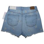 American Eagle Mom Short Blue Denim Light Wash Floral Jean Shorts Size 0 NWT NEW Photo 1