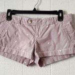 American Eagle Mini Shorts Womens 4 Cotton Low-Rise Coquette Girly Flirty Beachy Photo 0