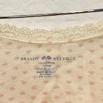 Brandy Melville Skylar Heart Lace Tank Japan Exclusive Tank Made in Italy Photo 3