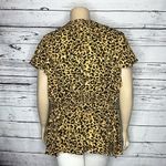 City Chic  XXL/24 Animal Print Surplice V-Neck Faux Wrap Blouse Top w/ Tie Belt Photo 3