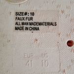 Qupid Slides Slippers Shoes Faux Fur Sandals Pink Women's Size 10 Photo 5