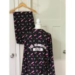 NOT A MORNING PERSON HANGOVER CLUB WINE PAJAMA SET WOMENS XL Black Photo 3