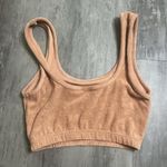 ASOS  Terry Cropped Tank Top Tan Size 0 Photo 1