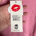 Wildfox NWT  Homestead Stripes Sweatshirt Orchid Smoke Size Small Oversized Photo 6