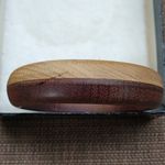 Vintage Two Tone Wood Bracelet Brown Photo 3