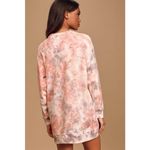 Lulus Hang Loose Multi Tie Dyed Mini Sweatshirt Dress Photo 2