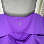 Free People 💜 by FP Movement Time Out Purple Crop Tank Top with Ruffle Straps Photo 7