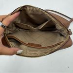 Michael Kors Jet Set Large Printed Logo Crossbody Bag Cream/Tan Photo 5