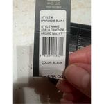 London Fog  Collection Black Adalia Croco Zip Around Wristlet Wallet NWT Photo 3