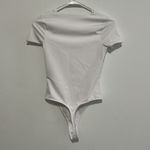 Bar III  White Scoop Neck Compression Bodysuit Size XS EUC Photo 4