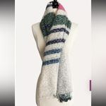 Cozy Plaid Knit Large Scarf by Hourglass Pink Photo 2