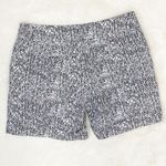 Apt. 9  Torie Printed Mid Rise Cuffed Hem Chino Shorts Black White 4‎ Photo 1